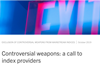 Controversial weapons a call to index providers