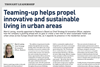 Teaming-up helps propel innovative and sustainable living in urban areas