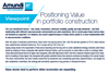 positioning value in portfolio construction