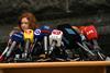 press microphones reporter journalist