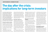 The day after the crisis - implications for long-term investors