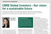 CBRE Global Investors - Our vision for a sustainable future