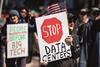 Ant-data centre protesters - Photo- Jim Lo Scalzo, EPA, Shutterstock