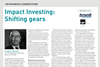 Impact Investing - Shifting gears