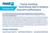 factor investing diversifying risks to enhance long term performance