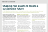 shaping real assets to create a sustainable future
