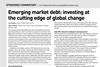 Emerging market debt- investing at the cutting edge of global change