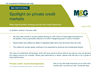 Spotlight on private credit markets
