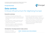 Data Centres - Critical Infrastructure for Digitising Europe