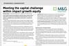Meeting the capital challenge within impact growth equity