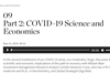 COVID-19 Science and Economics