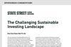 The Challenging Sustainable Investing Landscape