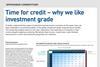 Time for credit – why we like investment grade