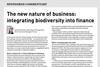 The new nature of business- integrating biodiversity into finance