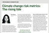 Climate change risk metrics - The rising tide