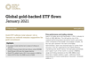 Global gold-backed ETF Flows - January 2021