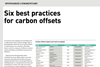 Six best practices for carbon offsets