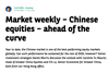 Market weekly – Chinese equities – ahead of the curve