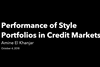 Performance of Style Portfolios in Credit Markets