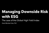 Managing Downside Risk with ESG - The case of the Global High Yield Index