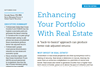 enhancing your portfolio with real estate