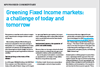 Greening Fixed Income markets: a challenge of today and tomorrow