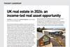 UK real estate in 2026- an income‑led real asset opportunity