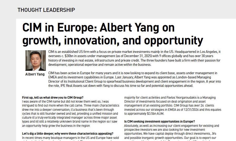 CIM in Europe: Albert Yang on growth, innovation, and opportunity | CIM ...