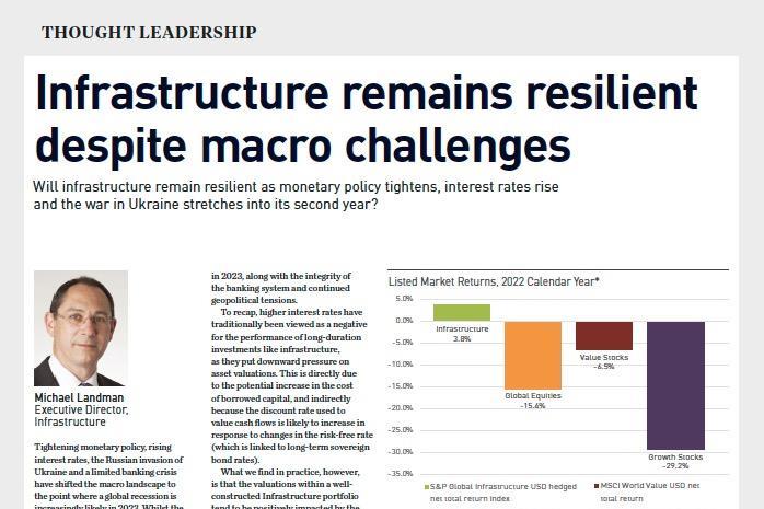 Infrastructure remains resilient despite macro challenges | IFM ...