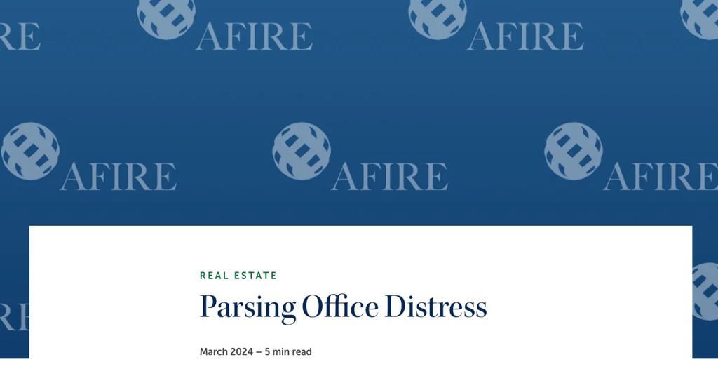 Parsing Office Distress Barings (Real Estate Europe) Reference Hub