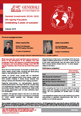 Sicav Gis Sri Ageing Population Celebrating 3 Years Of Success Generali Investments Reference Hub