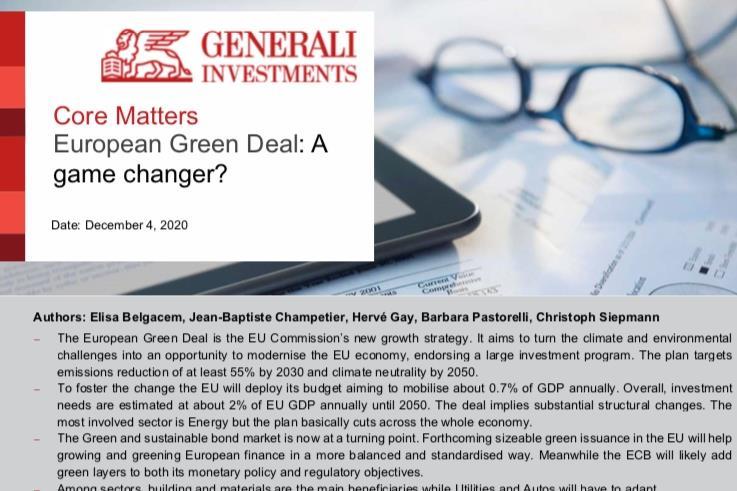 European Green Deal A Game Changer Generali Investments Reference Hub