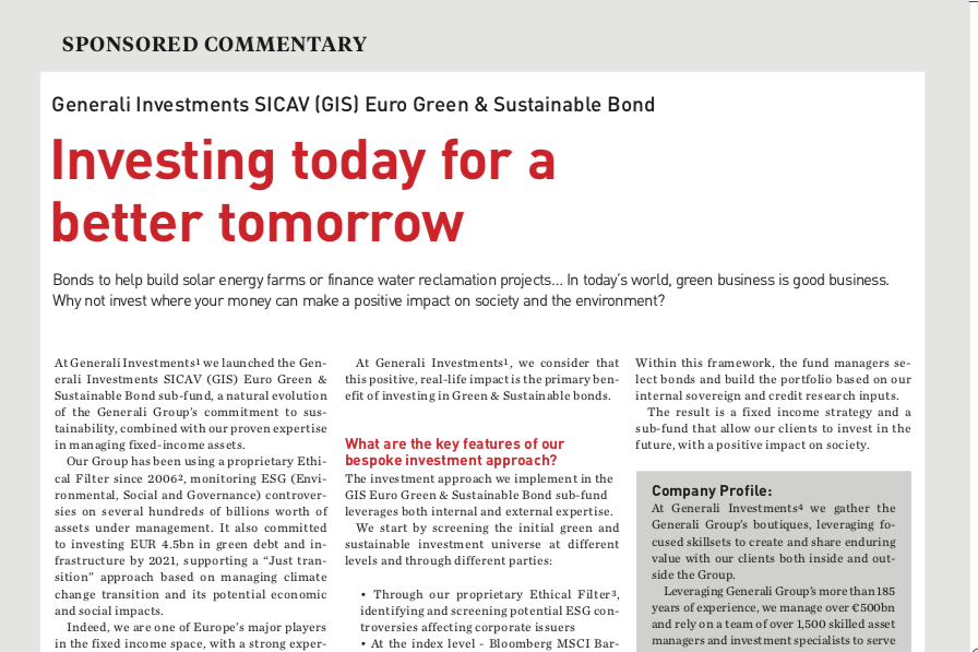 Investing Today For A Better Tomorrow Generali Investments Reference Hub