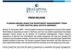 Florian Grassl Joins The Investment Management Team At Dea Capital Real Estate Germany