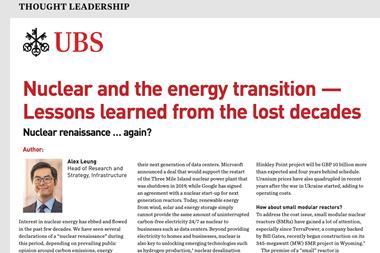 Lessons Learned Nuclear Nuclear and the energy transition — Lessons learned from the lost ...