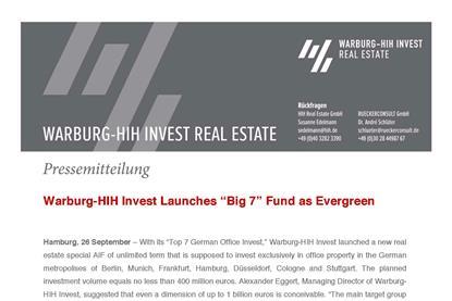 2018 09 26 press release warburg hih invest launches big 7 fund as evergreen page 1