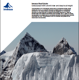 Invesco Real Estate Corporate Flyer, 2019 - Global player with a world view and deep local insight