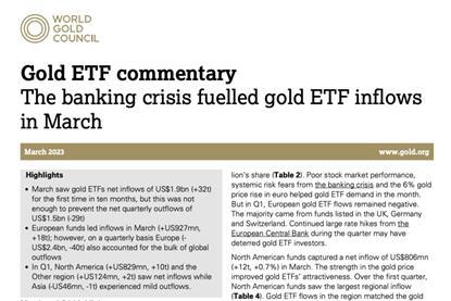 Gold ETF March 2023