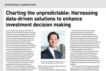 Charting the unpredictable- Harnessing data-driven solutions to enhance investment decision making