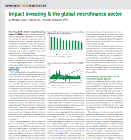 impact investing and the global microfinance sector