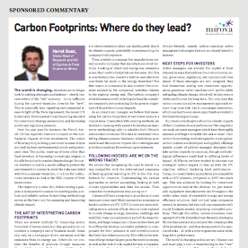carbon footprints where do they lead