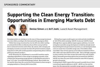 Supporting the Clean Energy Transition- Opportunities in Emerging Markets Debt