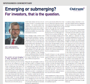 emerging or submerging for investors, that is the question