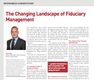 the changing landscape of fiduciary management