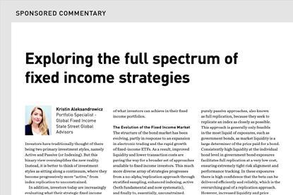 Exploring the full spectrum of fixed income strategies