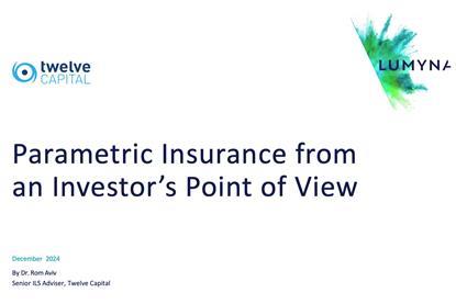Parametric Insurance from an Investor’s Point of View