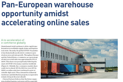 Pan-European warehouse opportunity amidst accelerating online sales