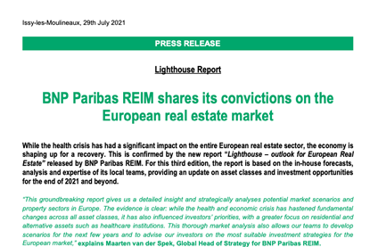 BNP Paribas REIM shares its convictions on the European real estate market