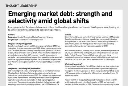 Emerging market debt- strength and selectivity amid global shifts