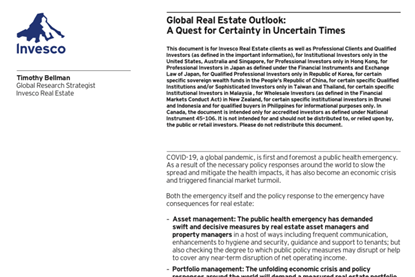 Global Real Estate Outlook - A quest for certainty in uncertain times